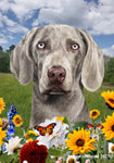 Weimaraner - Best of Breed  Summer Fields Outdoor House and Garden Flag