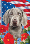 Weimaraner - Best of Breed  Patriotic I All-American Outdoor House and Garden Flag