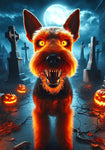 Welsh Terrier - Best of Breed DCR Halloween Outdoor House and Garden Flag