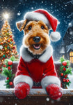 Welsh Terrier - Best of Breed DCR Christmas Outdoor House and Garden Flag