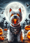 Westie -  Best of Breed DCR Halloween Outdoor House and Garden Flag