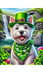 Westie -  Best of Breed DCR Saint Patricks Day Day Outdoor House and Garden Flag