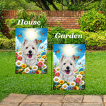 Westie - Best of Breed  Summer Butterflies Outdoor House and Garden Flag