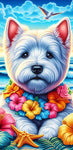 Westie - Best of Breed DCR 100% Poly Velour Micro Fiber Beach Towel Quick Dry 30" x 60"