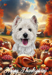 Westie - Best of Breed  Thanksgiving Outdoor House and Garden Flag