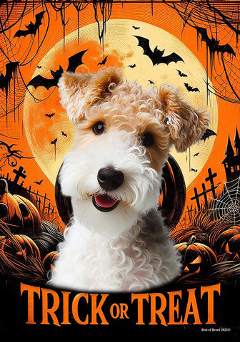 Wire Fox Terrier - Best of Breed  Halloween Outdoor House and Garden Flag