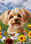 Yorkiepoo Gold - Best of Breed  Summer Fields Outdoor House and Garden Flag