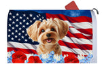 Yorkiepoo Gold - Best of Breed Patriotic Mailbox Cover Hi-Grade Vinyl 6" x 19"