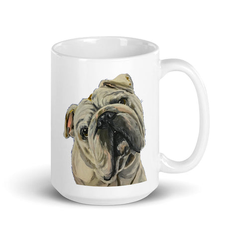 English Bulldog Mug, Dog Coffee Mug, 15oz Bulldog Dog Mug