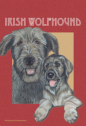 Irish Wolfhounds - Best of Breed Pipsqueak Productions Outdoor Flag