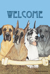 Great Danes - Best of Breed Pipsqueak Productions Outdoor Flag