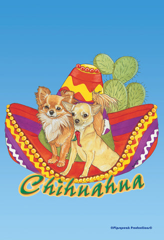 Chihuahuas - Best of Breed Pipsqueak Productions Outdoor Flag