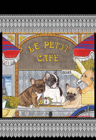 French Bulldogs - Best of Breed Pipsqueak Productions Outdoor Flag