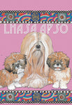 Lhasa Apsos - Best of Breed Pipsqueak Productions Outdoor Flag