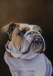 Bulldog - Joni Monroe Beinborn Portrait House and Garden Flag