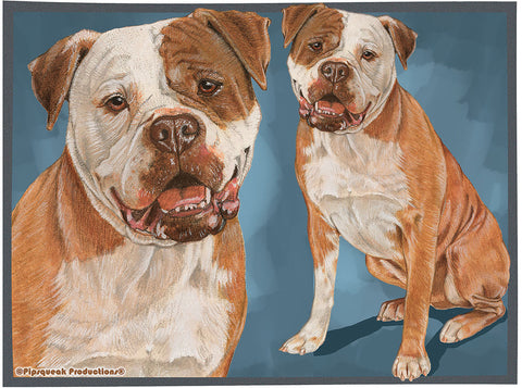 American Bulldog - Best of Breed Dog Breed Fleece Blanket