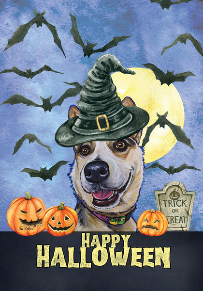 Australian Cattle Dog - Hippie Hound Studio Best of Breed Halloween House and Garden Flag