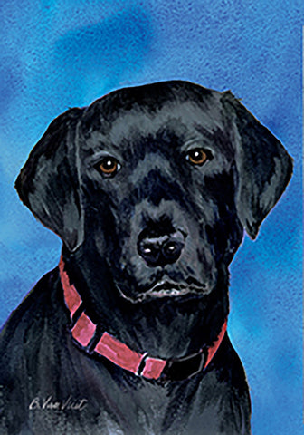 Black Labrador - Best of Breed Outdoor Portrait Flag