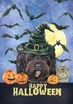 Cavapoo - Hippie Hound Studio Best of Breed Halloween House and Garden Flag