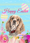 Cocker Spaniel Buff - Hippie Hound Studios Easter  House and Garden Flags