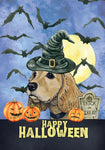 Cocker Spaniel Buff - Hippie Hound Studio Best of Breed Halloween House and Garden Flag