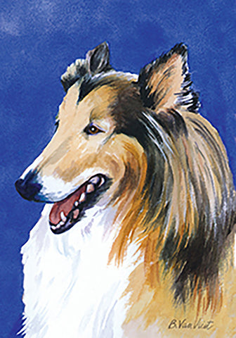 Collie - Best of Breed Outdoor Portrait Flag