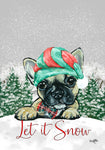 French Bulldog - Hippie Hound Studios Christmas  House and Garden Flags