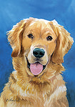 Golden Retriever - Best of Breed Outdoor Portrait Flag