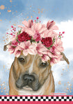 Pit Bull GFS582   Pipsqueak Productions Outdoor Floral Flag