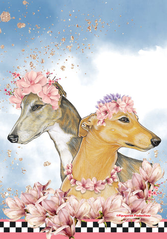 Greyhound GFS972   Pipsqueak Productions Outdoor Floral Flag