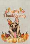 German Shepherd - Hippie Hound Studio Best of Breed Thanksgiving House and Garden Flag