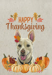 German Shepherd White - Hippie Hound Studio Best of Breed Thanksgiving House and Garden Flag