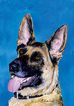 German Shepherd - Best of Breed Outdoor Portrait Flag