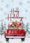 German Shepherd - Hippie Hound Studio Best of Breed Holiday House and Garden Flag