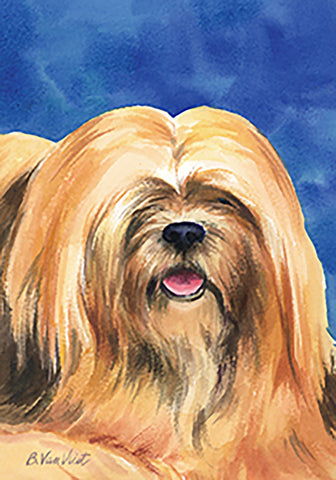 Lhasa Apso - Best of Breed Outdoor Portrait Flag