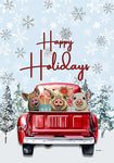 Pig - Hippie Hound Studio Best of Breed Holiday House and Garden Flag