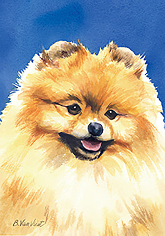 Pomeranian - Best of Breed Outdoor Portrait Flag