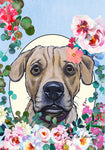 Puggle - Hippie Hound Studios Spring  House and Garden Flags