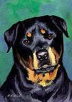 Rottweiler - Best of Breed Outdoor Portrait Flag