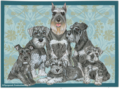 Schnauzers - Best of Breed Dog Breed Fleece Blanket