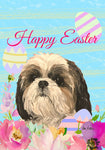 Shih Tzu - Hippie Hound Studios Easter  House and Garden Flags