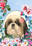 Shih Tzu - Hippie Hound Studios Spring  House and Garden Flags
