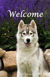 Siberian Husky - Close Encounters of the Furry Kind Welcome  House and Garden Flags