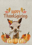 Alpaca - Hippie Hound Studio Best of Breed Thanksgiving House and Garden Flag