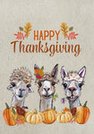 Alpaca Trio - Hippie Hound Studio Best of Breed Thanksgiving House and Garden Flag