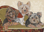 Yorkies - Best of Breed Dog Breed Fleece Blanket