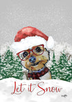 Yorkie - Hippie Hound Studios Christmas  House and Garden Flags