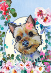 Yorkie - Hippie Hound Studios Spring  House and Garden Flags