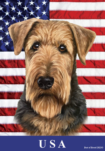 Airedale - Best of Breed All-American II Outdoor Flag