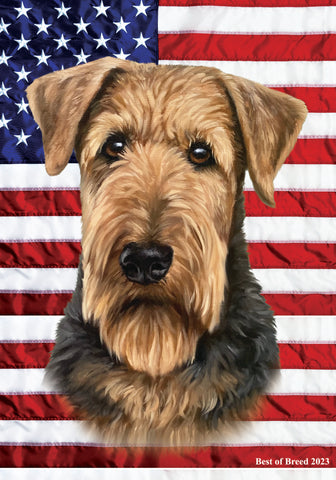 Airedale - Best of Breed All-American III Outdoor Flag